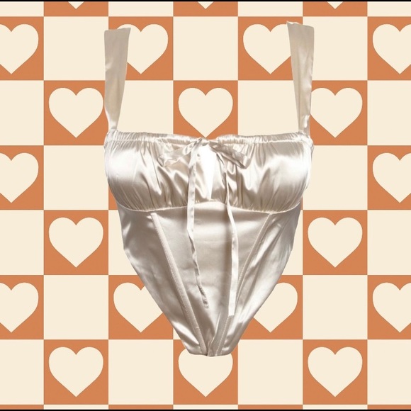 White Corset Top - Picture 5 of 5